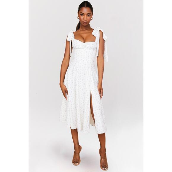 House of CB Alicia White Floral Midi Sundress Size S Small - Picture 2 of 10